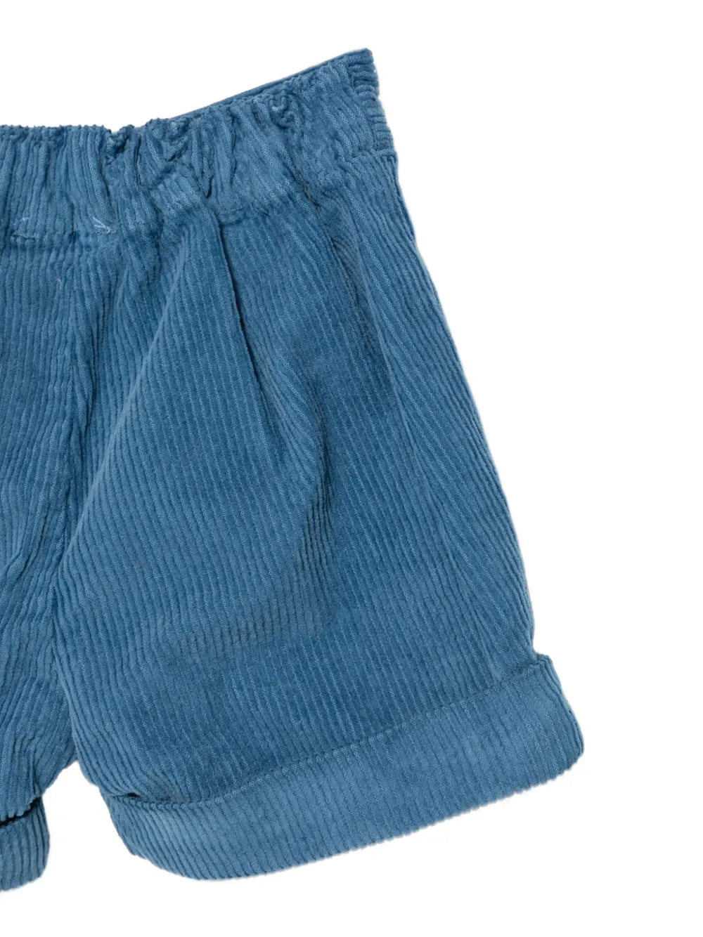 Siola corduroy turn-up shorts Blauw