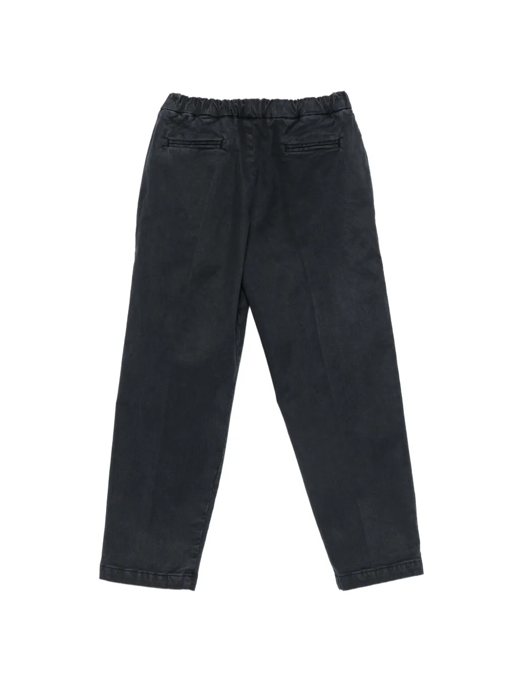 Siola Adam broek met elastische taille en decoratieve knoop Blauw