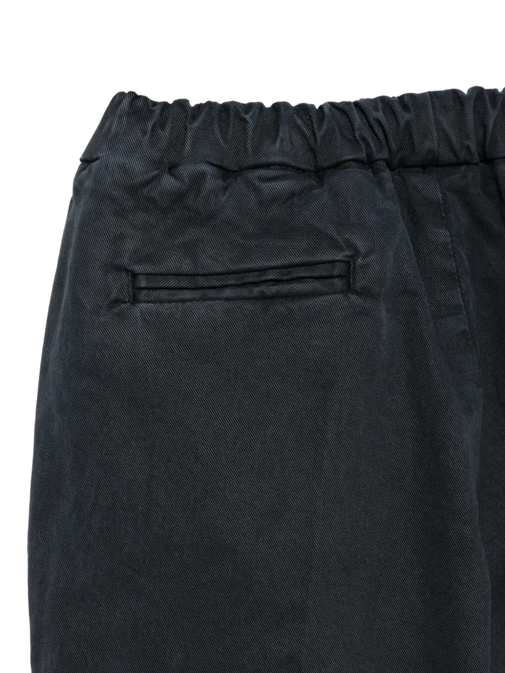 Siola Adam broek met elastische taille en decoratieve knoop Blauw
