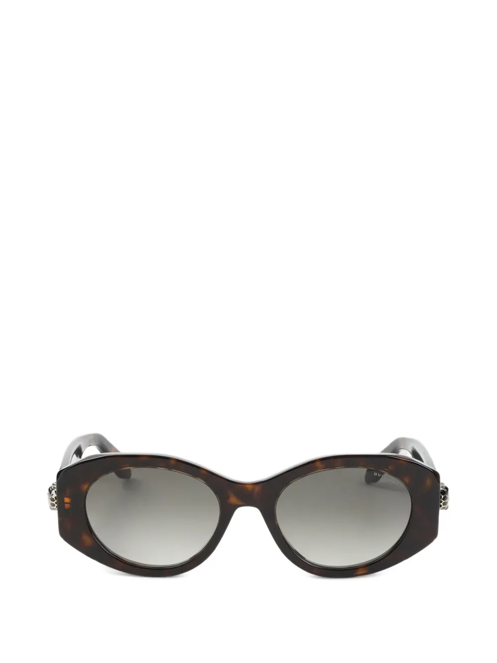 Bvlgari Serpenti geometric-frame sunglasses - Braun