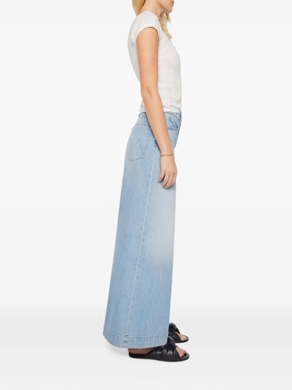 MOTHER Jeans met wijde pijpen Blauw