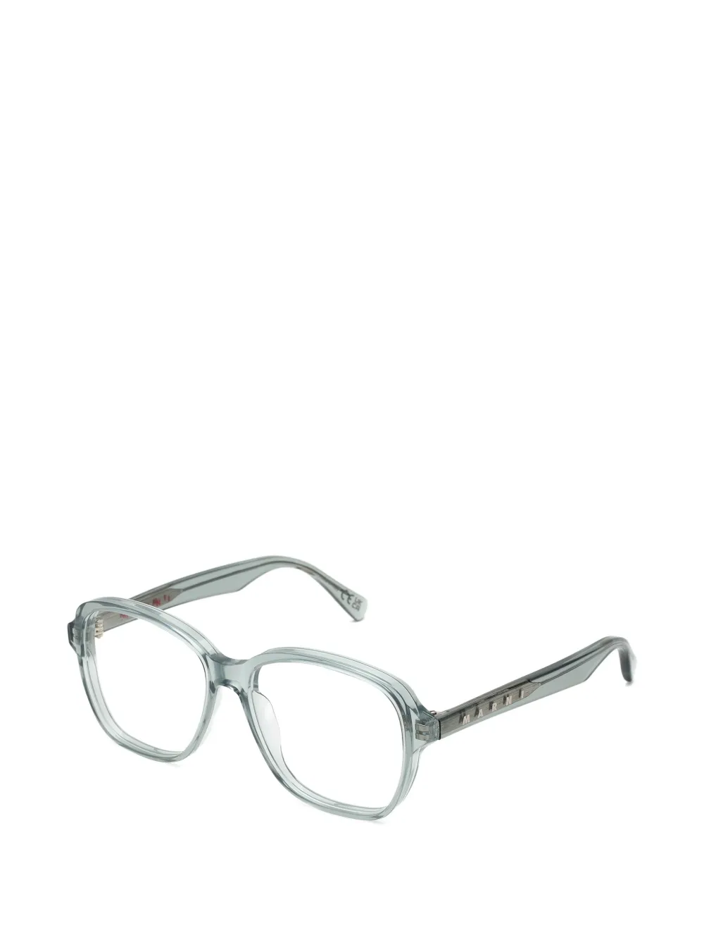 Marni Eyewear Bril met geometrisch montuur Blauw