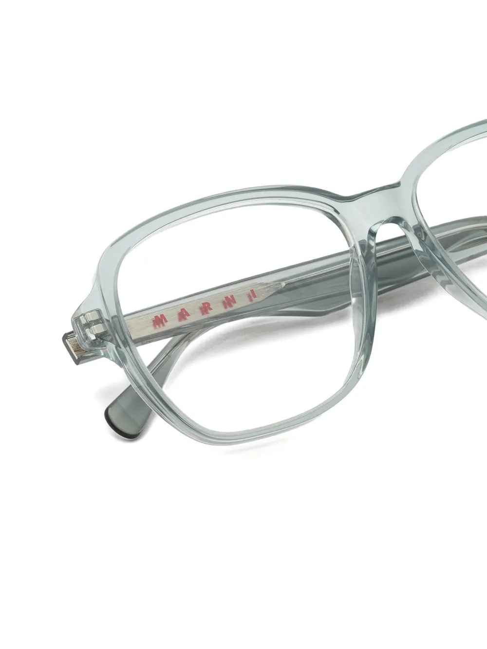Marni Eyewear Bril met geometrisch montuur Blauw