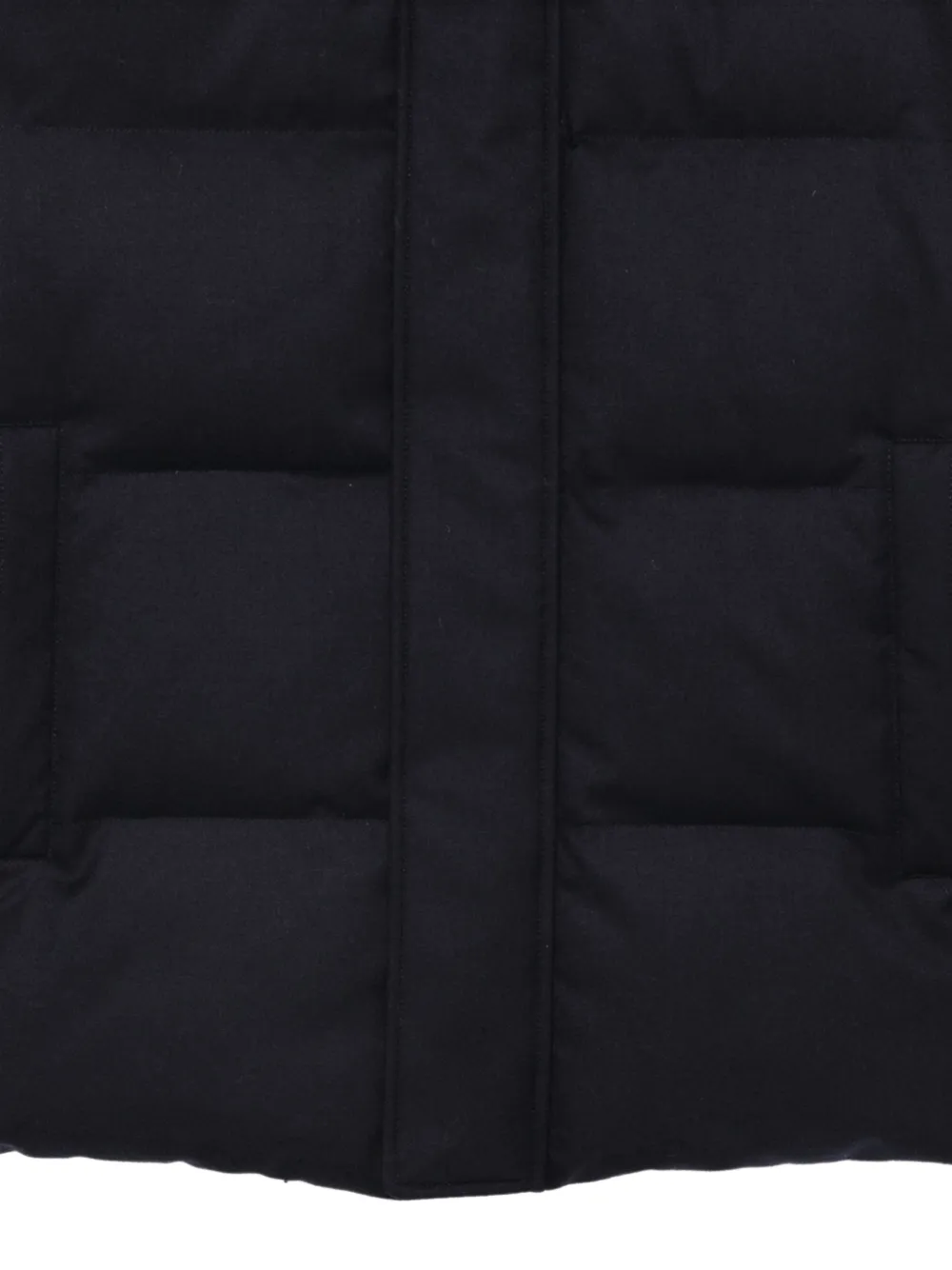 Canali quilted hooded jacket Blauw