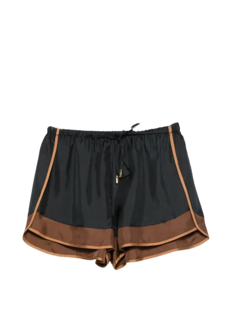 FRAME The Ritz contrast-trim drawstring shorts