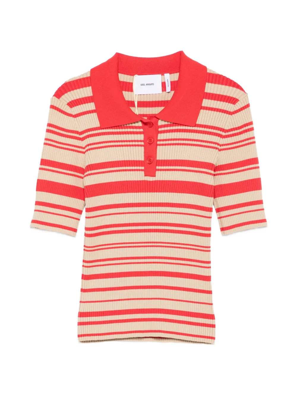 Axel Arigato Anja ribbed polo shirt - Toni neutri