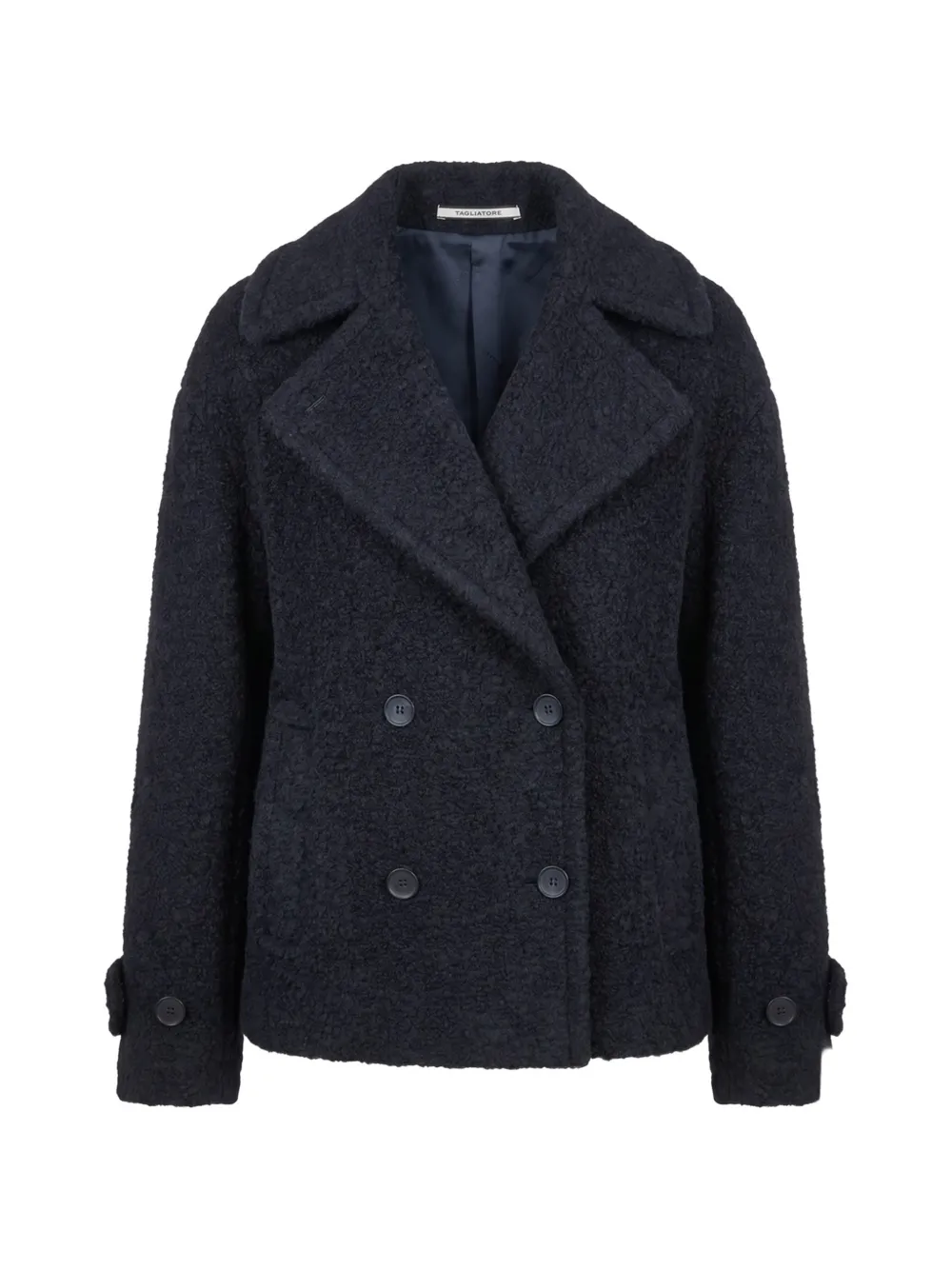 Tagliatore Sheila double-breasted alpaca coat - Blu