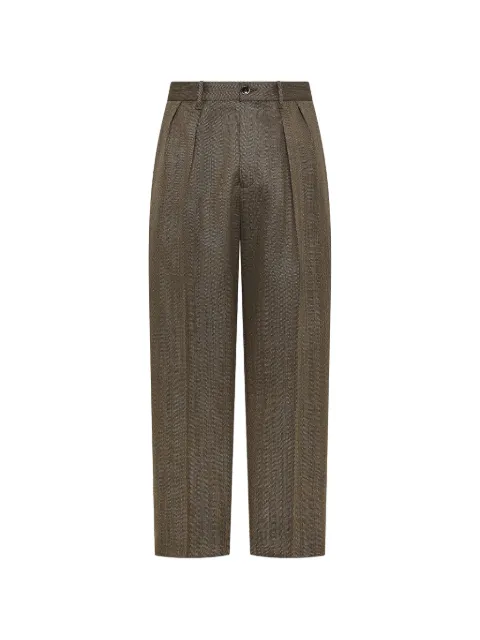 Nine In The Morning pantalones con motivo pied de poule