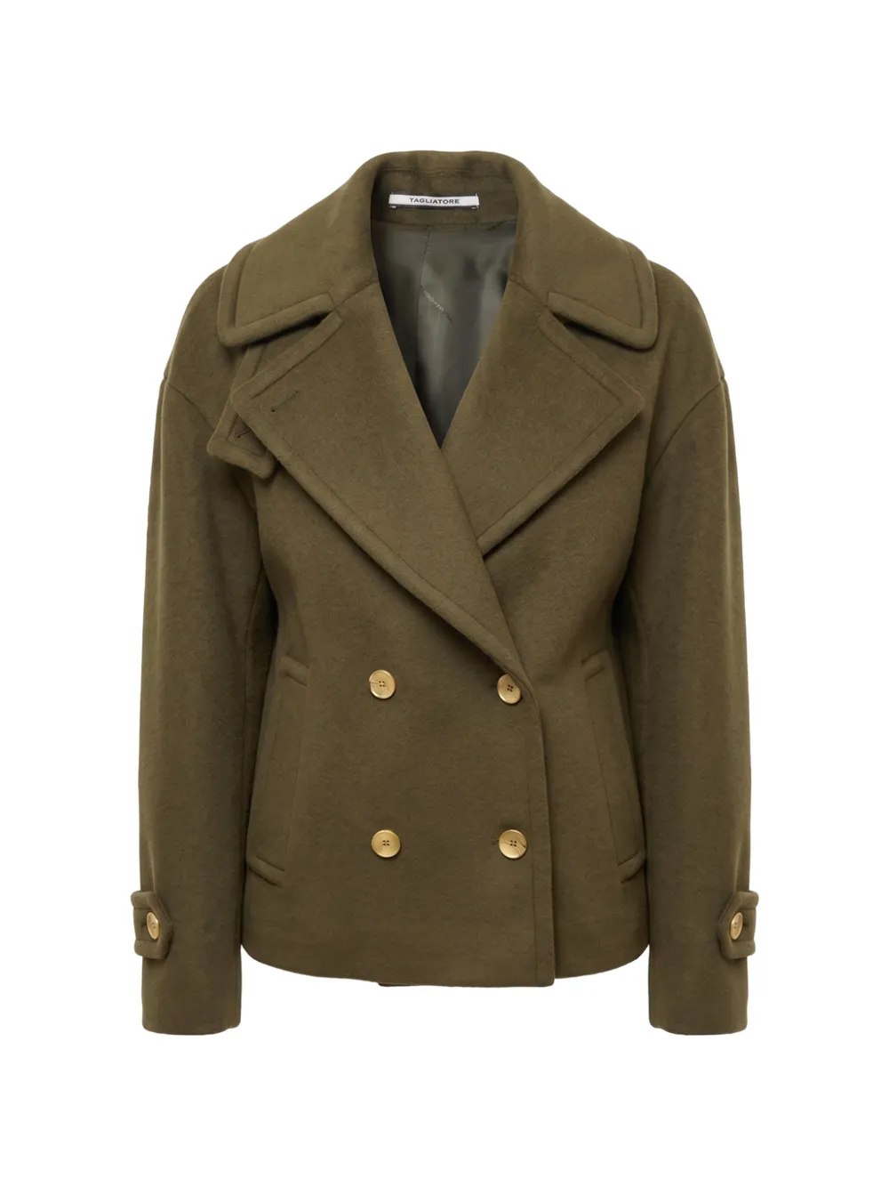 Tagliatore Sheila double-breasted wool coat - Verde