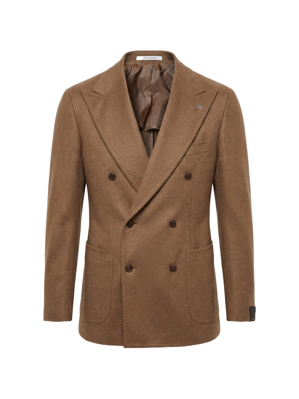 Tagliatore peak-lapel double-breasted blazer - Marrone