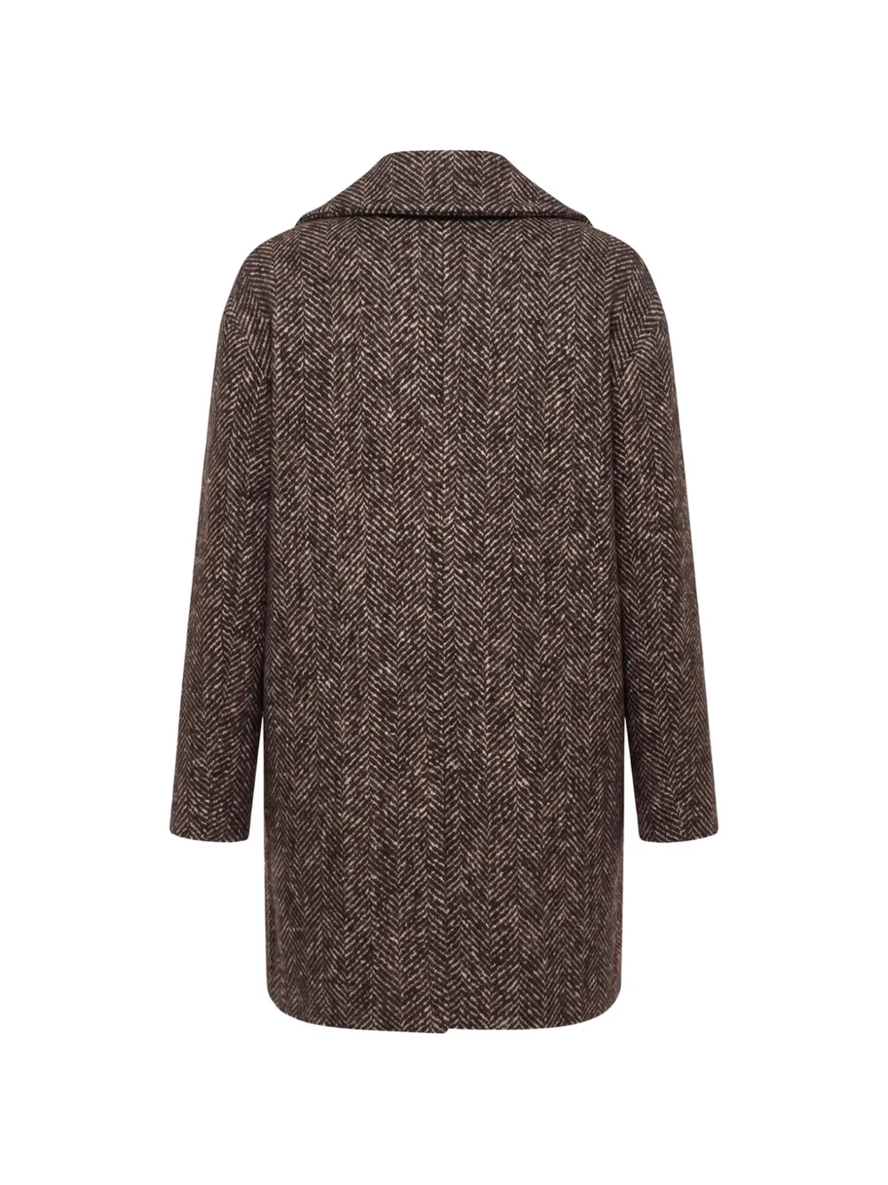 Tagliatore Astrid jas met visgraatpatroon Bruin