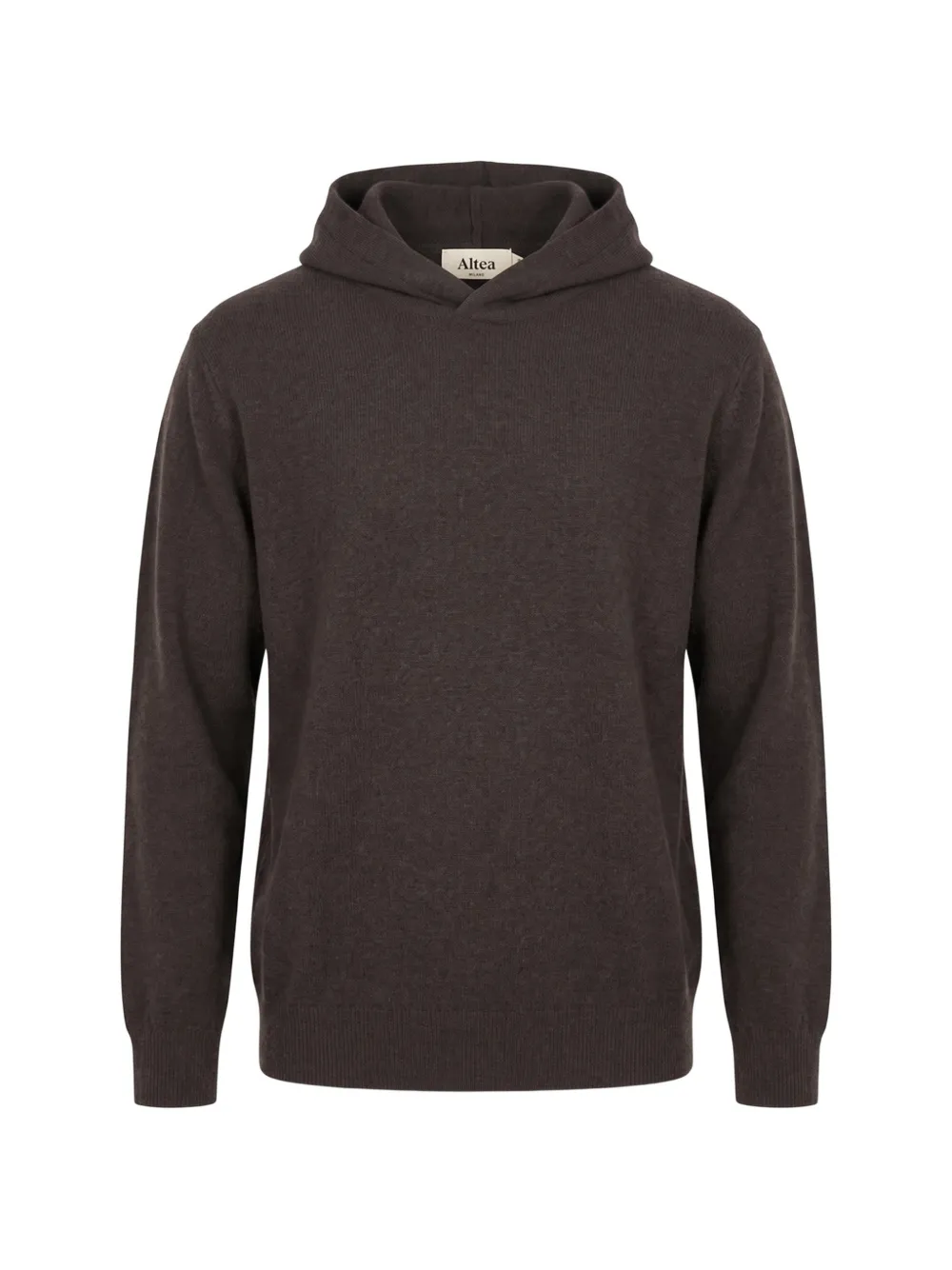 Altea wool knit hoodie - Marrone