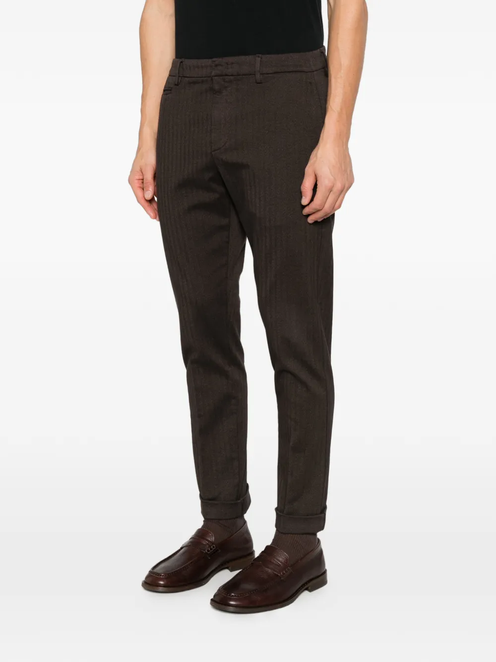 DONDUP Joe carrot-fit chinos Bruin
