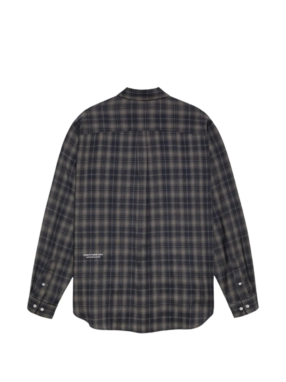 New Amsterdam Surfassociation Geruit shirt met lange mouwen Blauw
