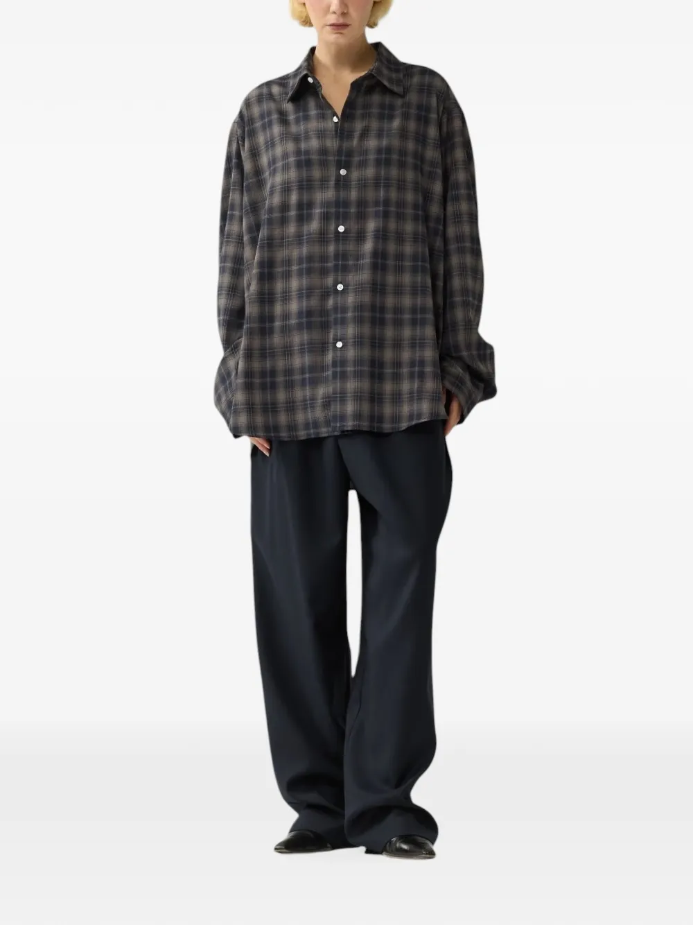 New Amsterdam Surfassociation Geruit shirt met lange mouwen Blauw