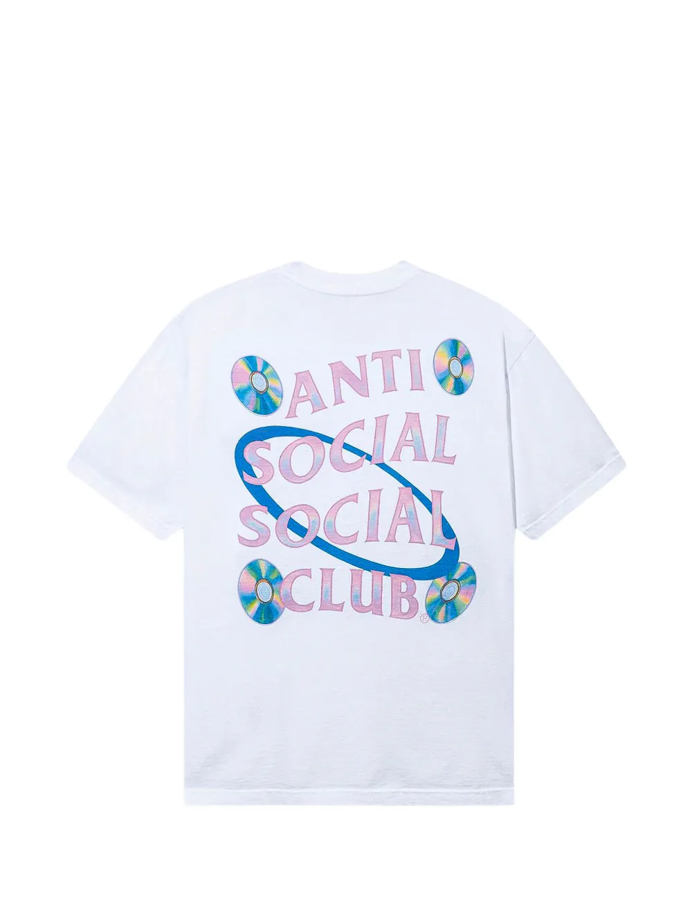 Anti Social Club CD Rom T-shirt Wit