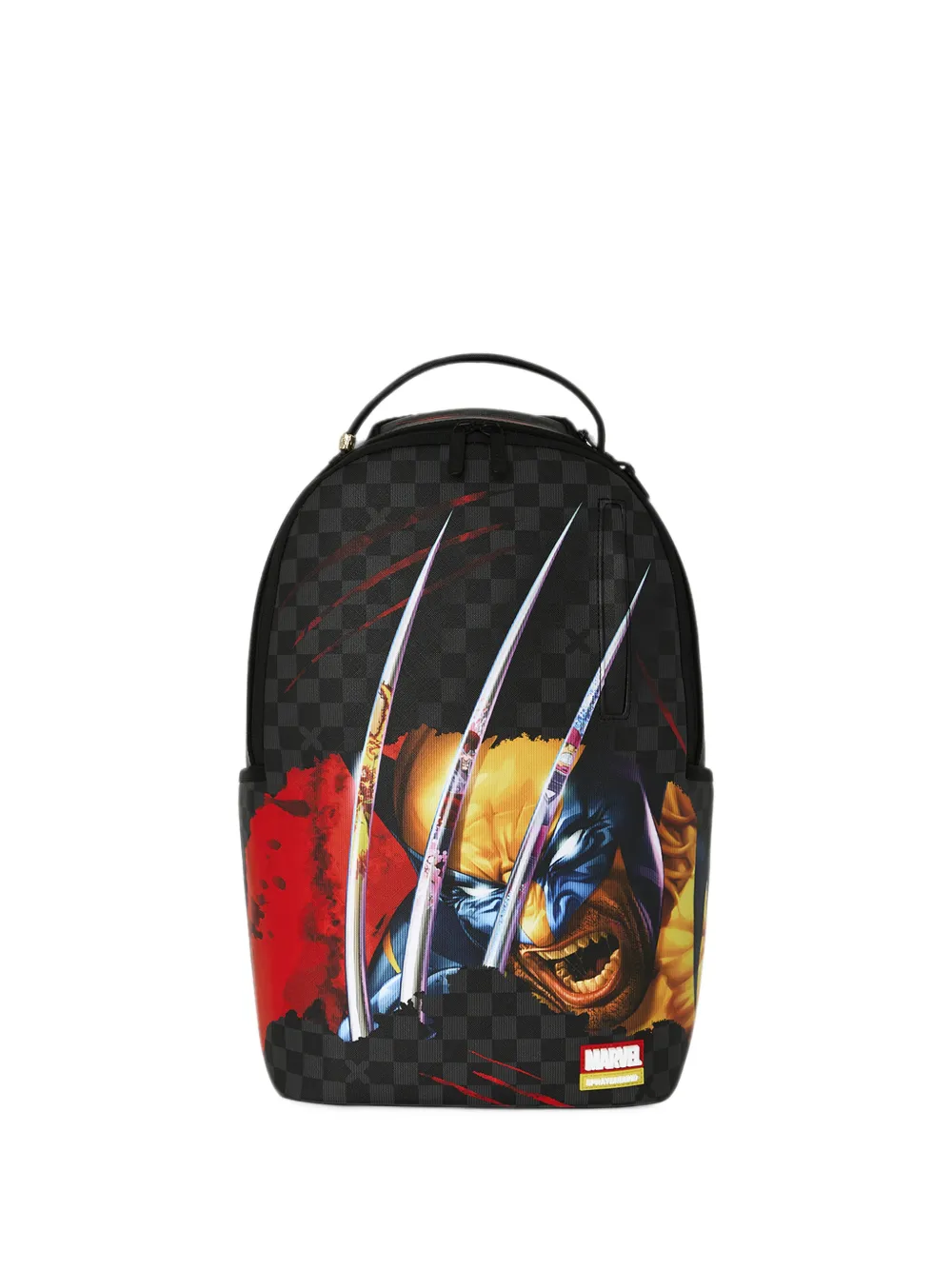 Sprayground x Marvel Wolverine Sharkmouth Tear Up backpack - Schwarz
