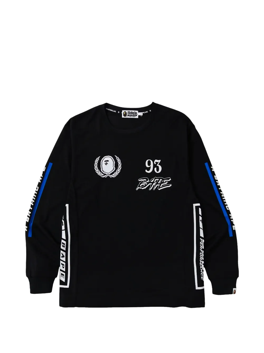 A BATHING APE T-shirt met print Zwart