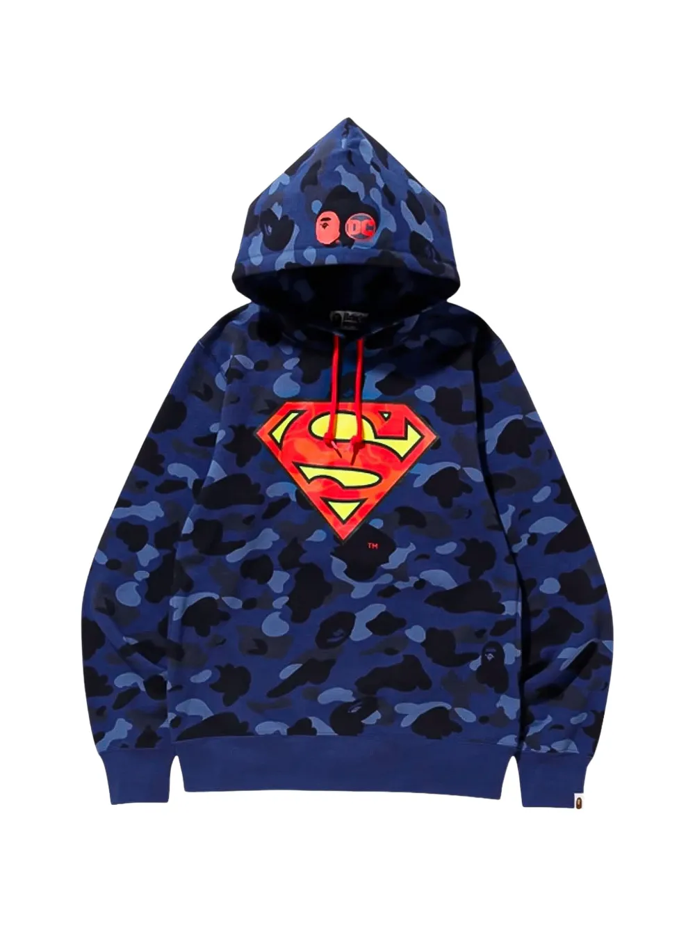 A BATHING APE® Superman color camo hoodie - Blue