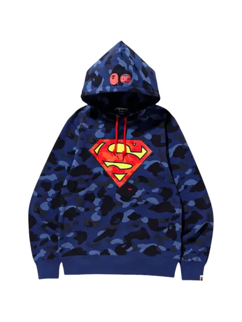 A BATHING APE® Superman color camo hoodie