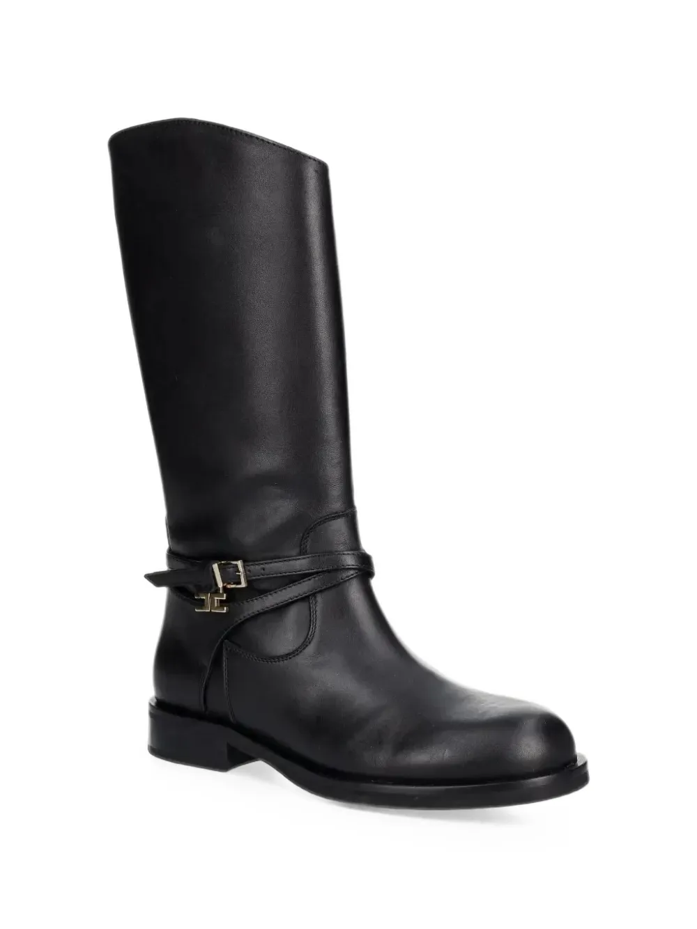 Elisabetta Franchi La Mia Bambina buckle-detail boots - Noir Elisabetta Franchi La Mia Bambina buckle-detail boots - Noir