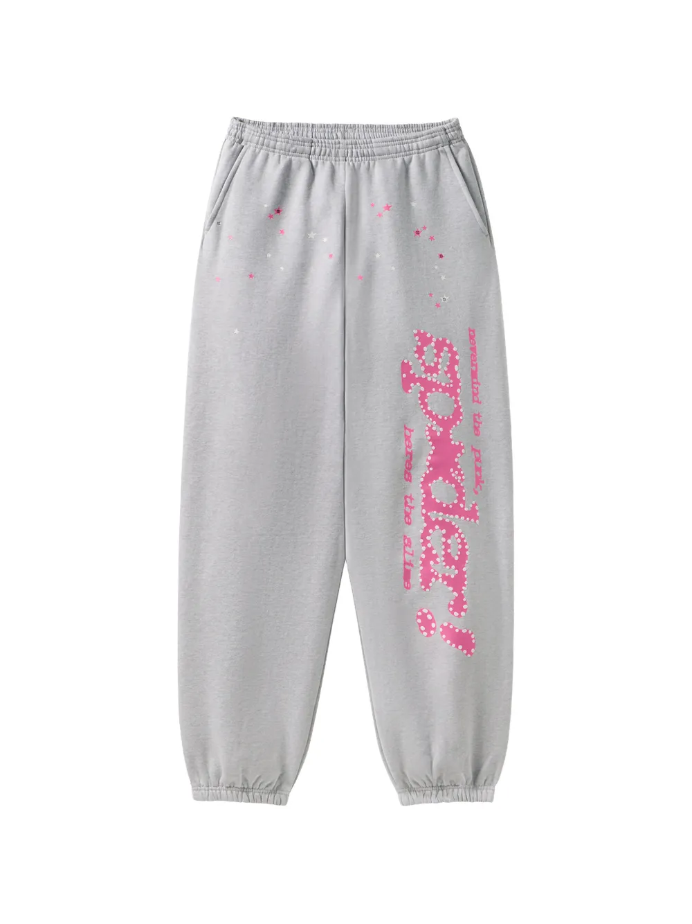 SP5DER Punk V2 logo-print track pants - Grigio