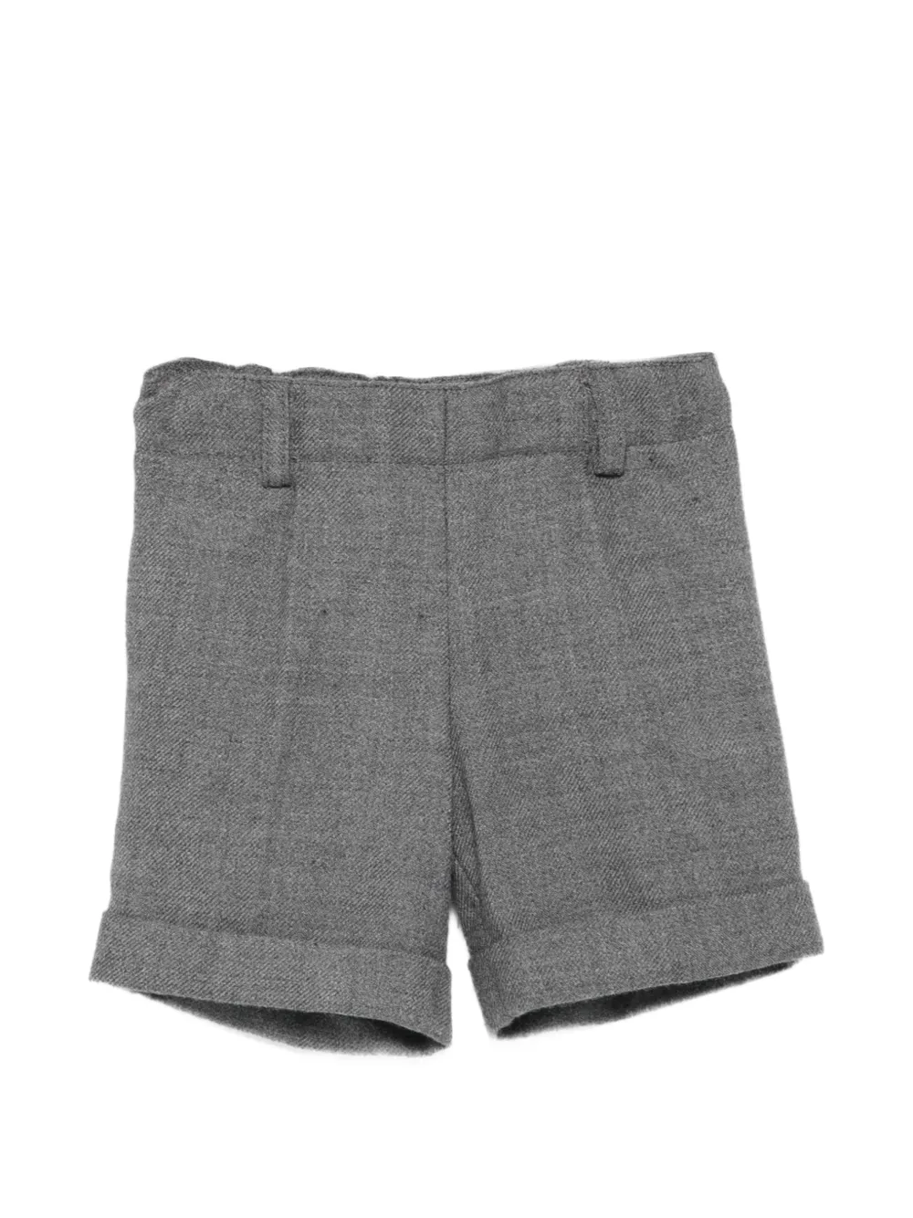 PAIO CRIPPA Ulivo pleated turn-up shorts - Grigio
