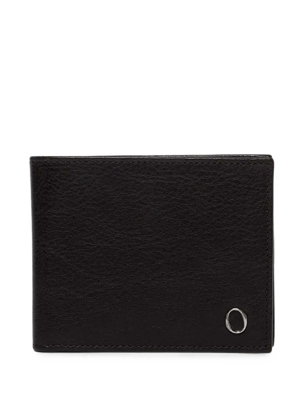 Orciani Lagoon embossed billfold wallet - Nero