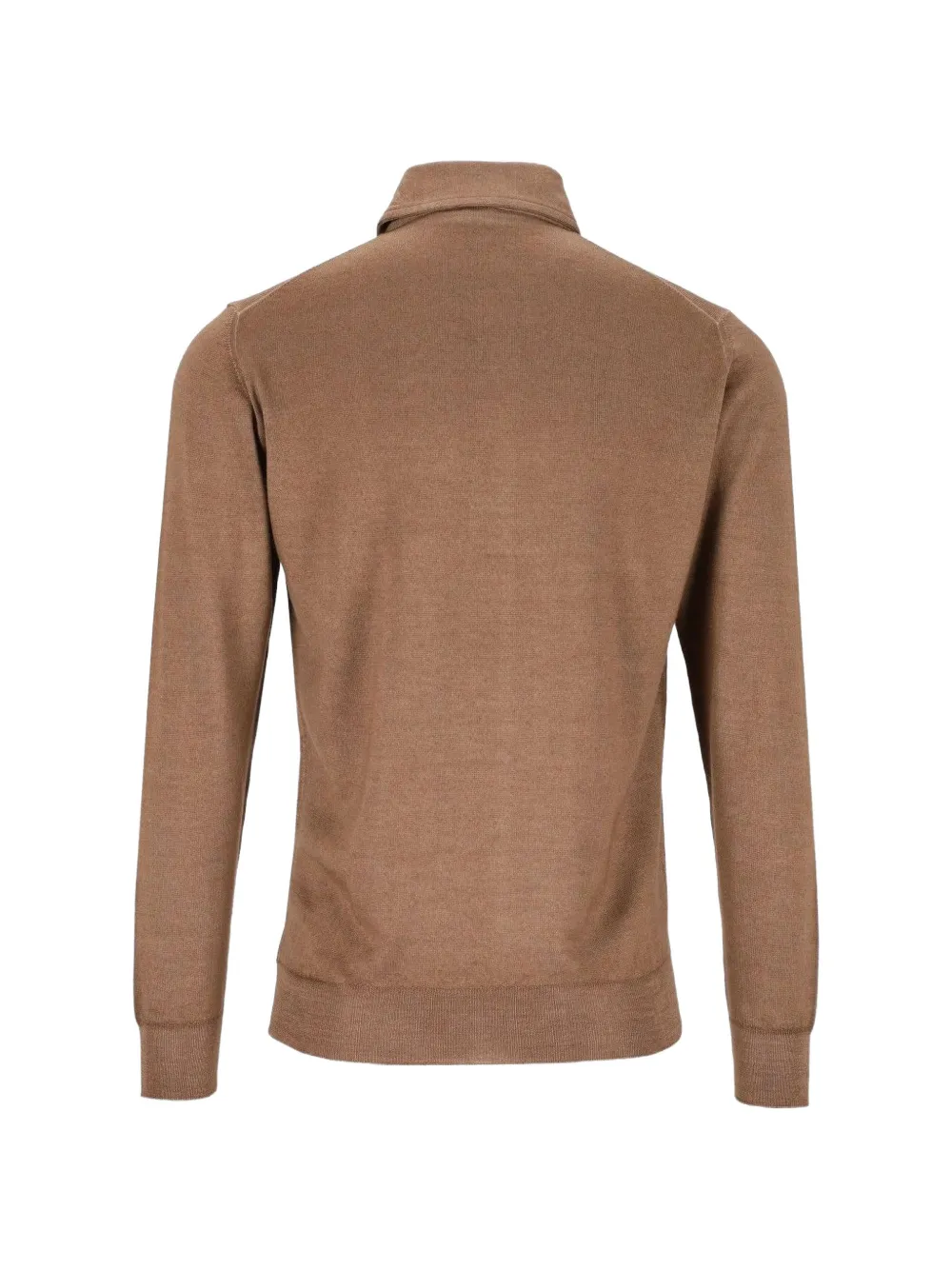 Fedeli Poloshirt met lange mouwen Bruin