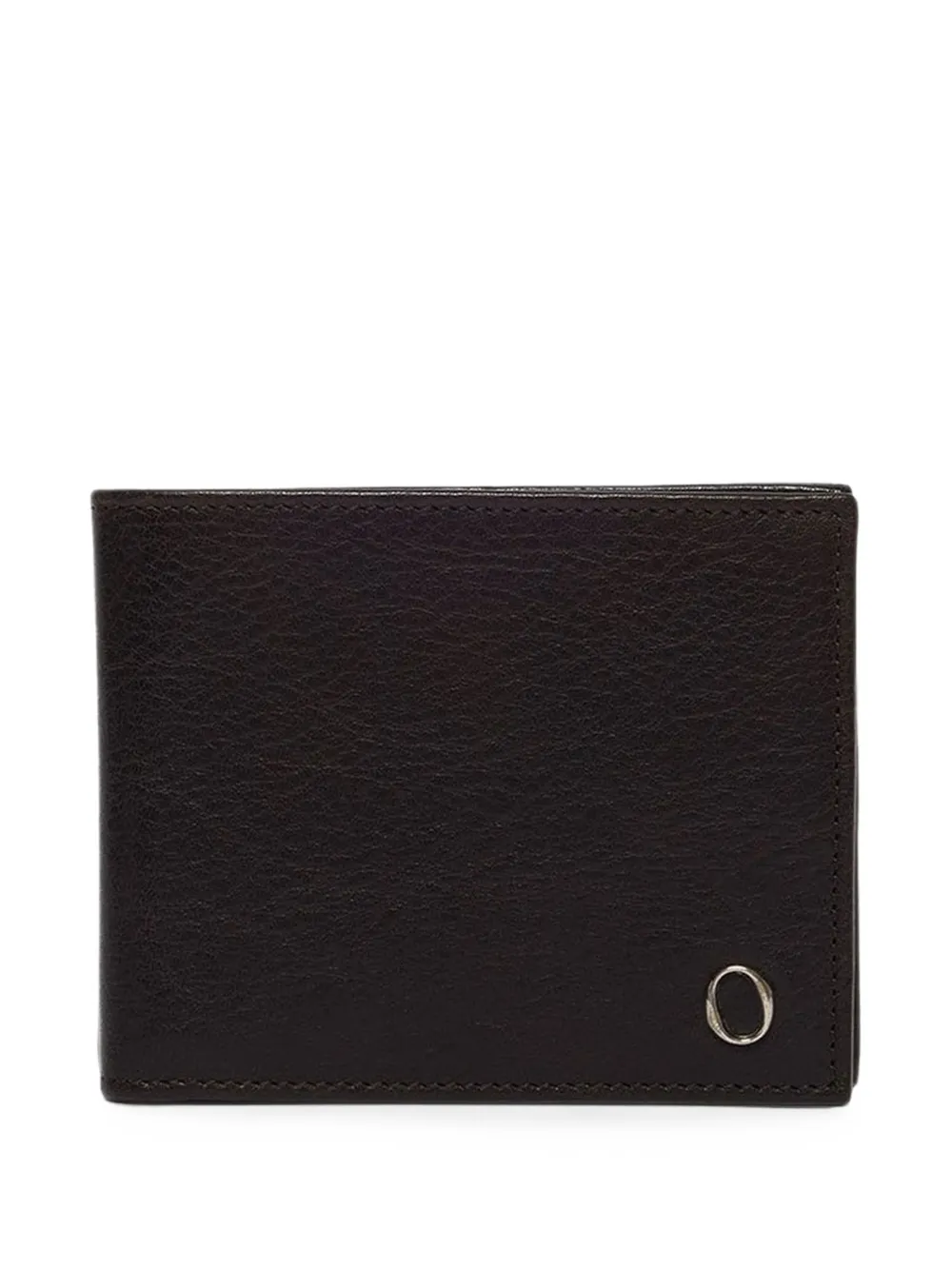 Orciani Lagoon cloud-effect leather billfold wallet - Marrone