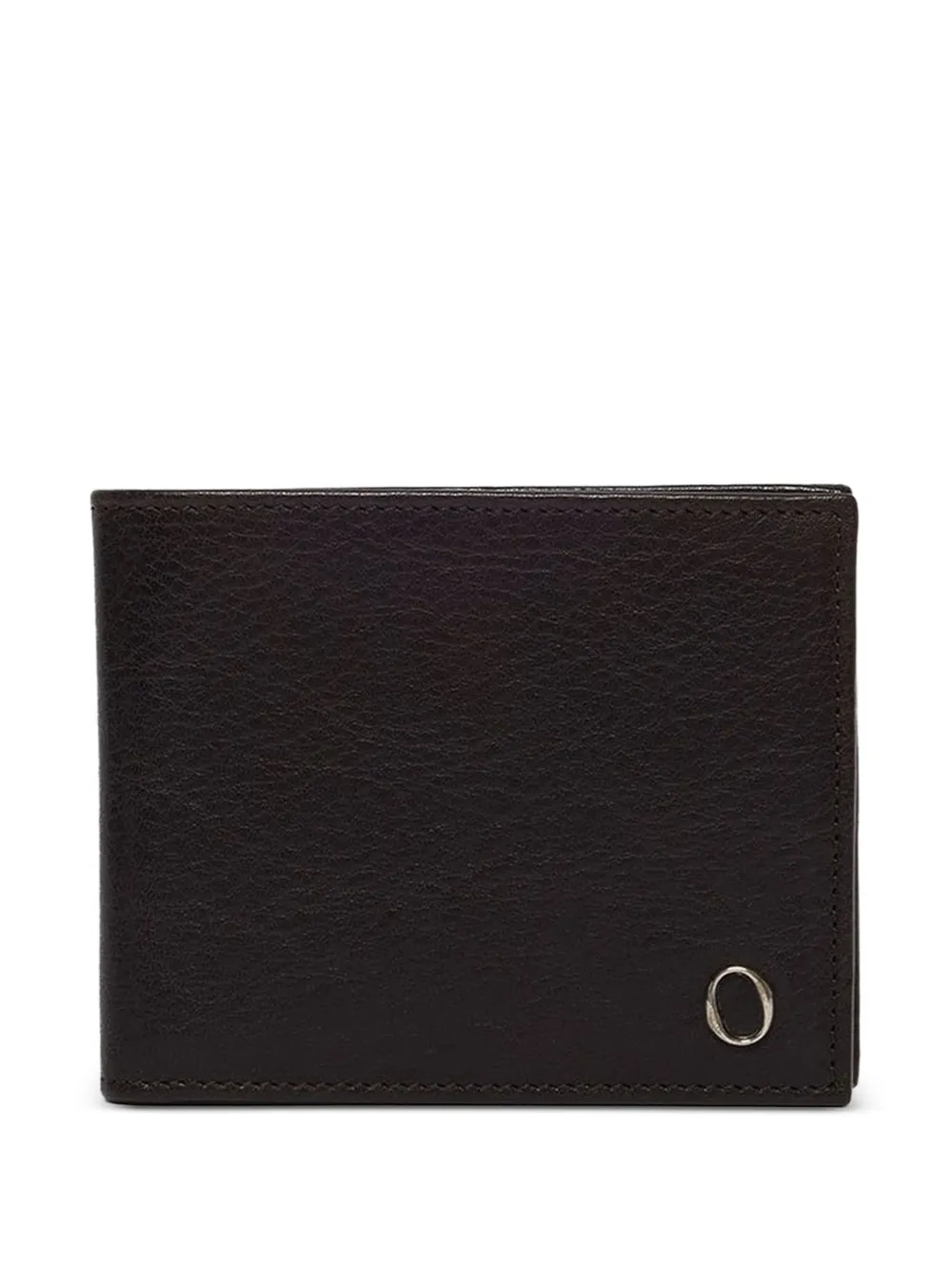 Orciani Lagoon cloud-effect leather billfold wallet - Marrone