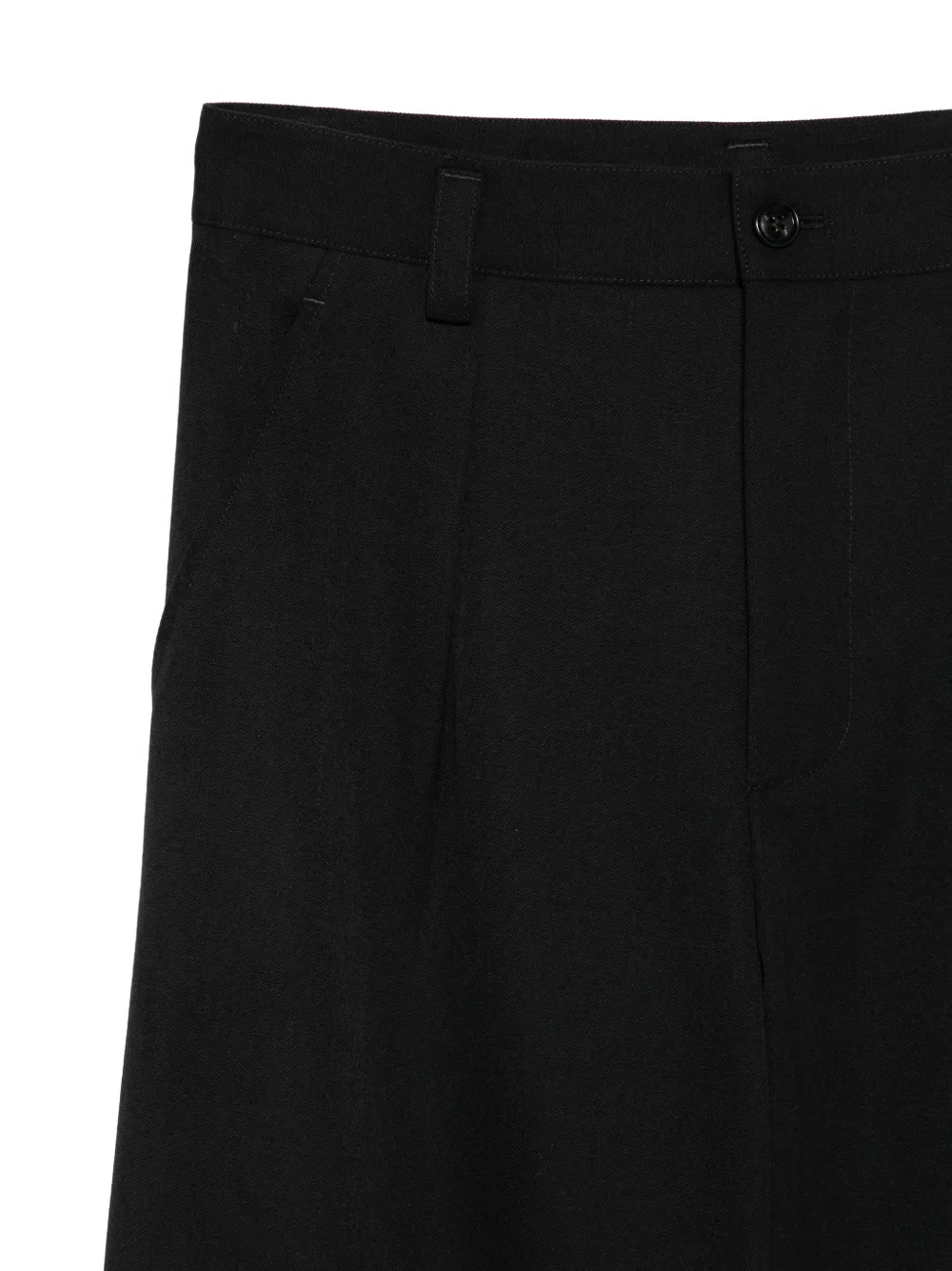 Ann Demeulemeester virgin-wool cropped trousers Zwart