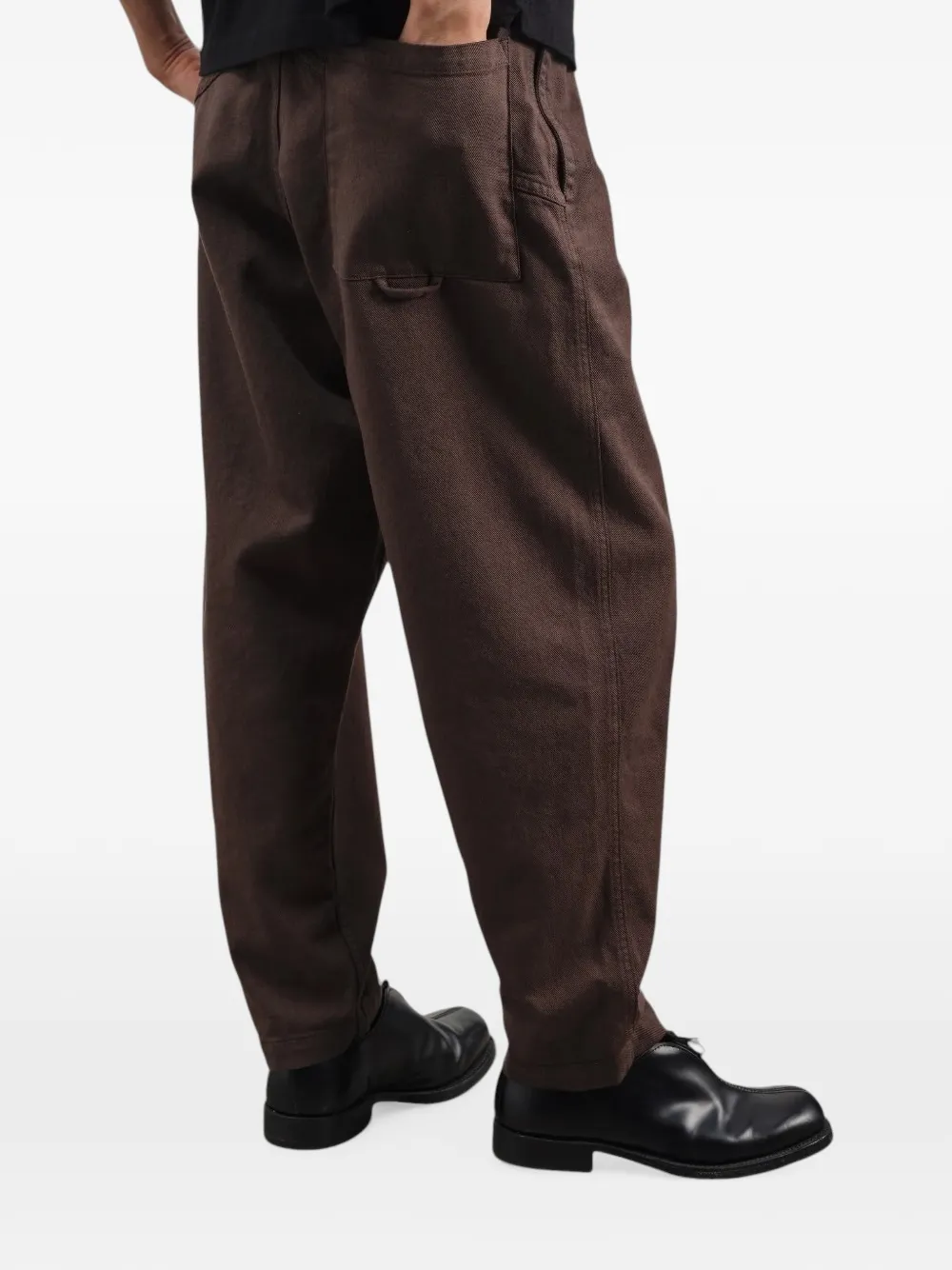 YMC Alva drawstring trousers Bruin