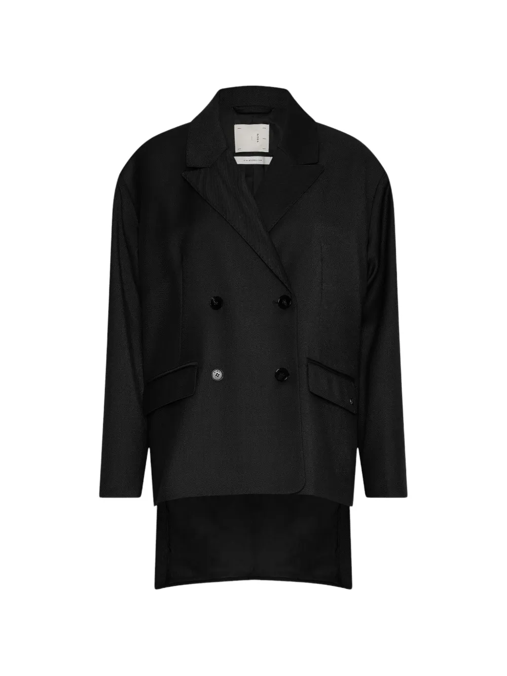 STEL split-hem double-breasted blazer