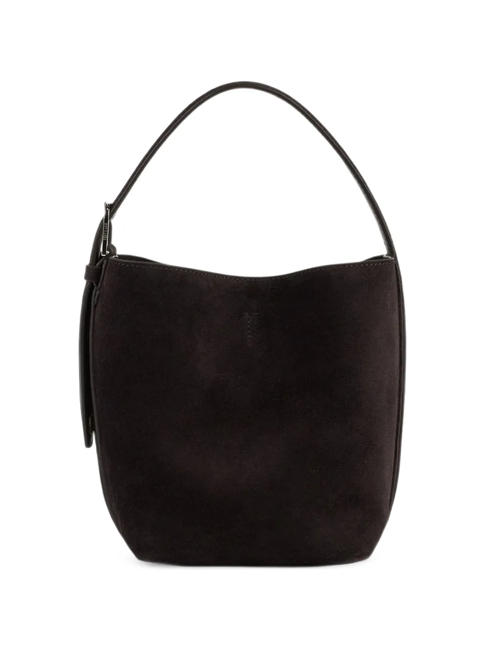 TOTEME small belted suede tote espresso - Marron