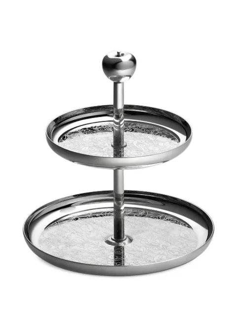 Christofle Jardin d'Eden two-tier dessert stand