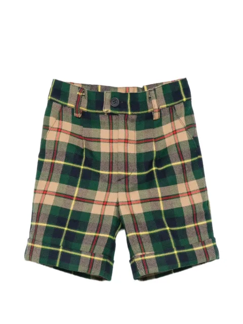 PAIO CRIPPA plaid turn-up shorts