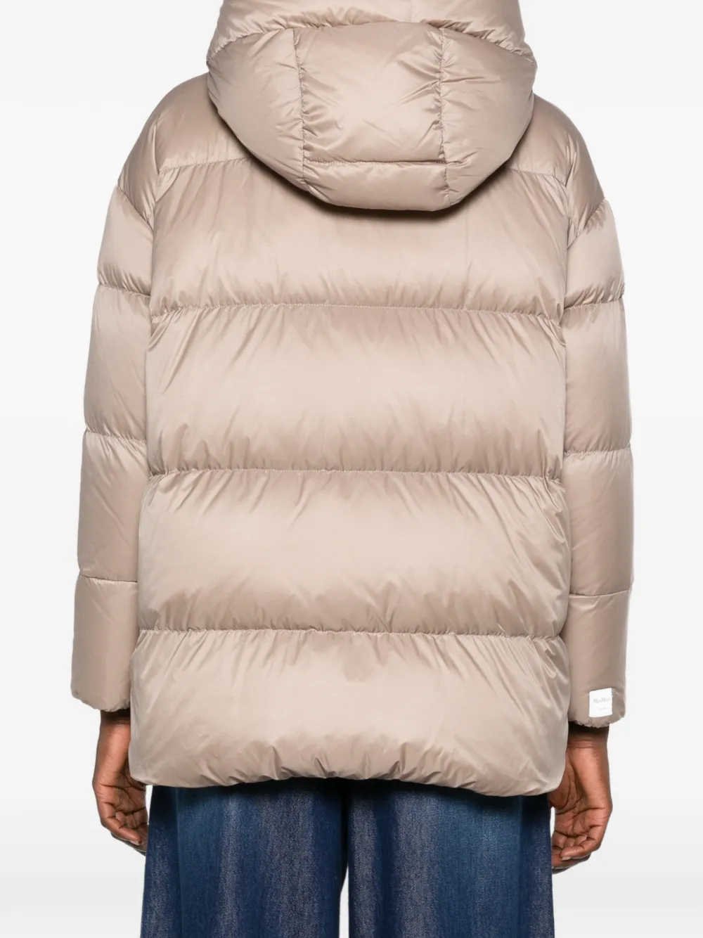 Max Mara quilted hooded jacket Beige