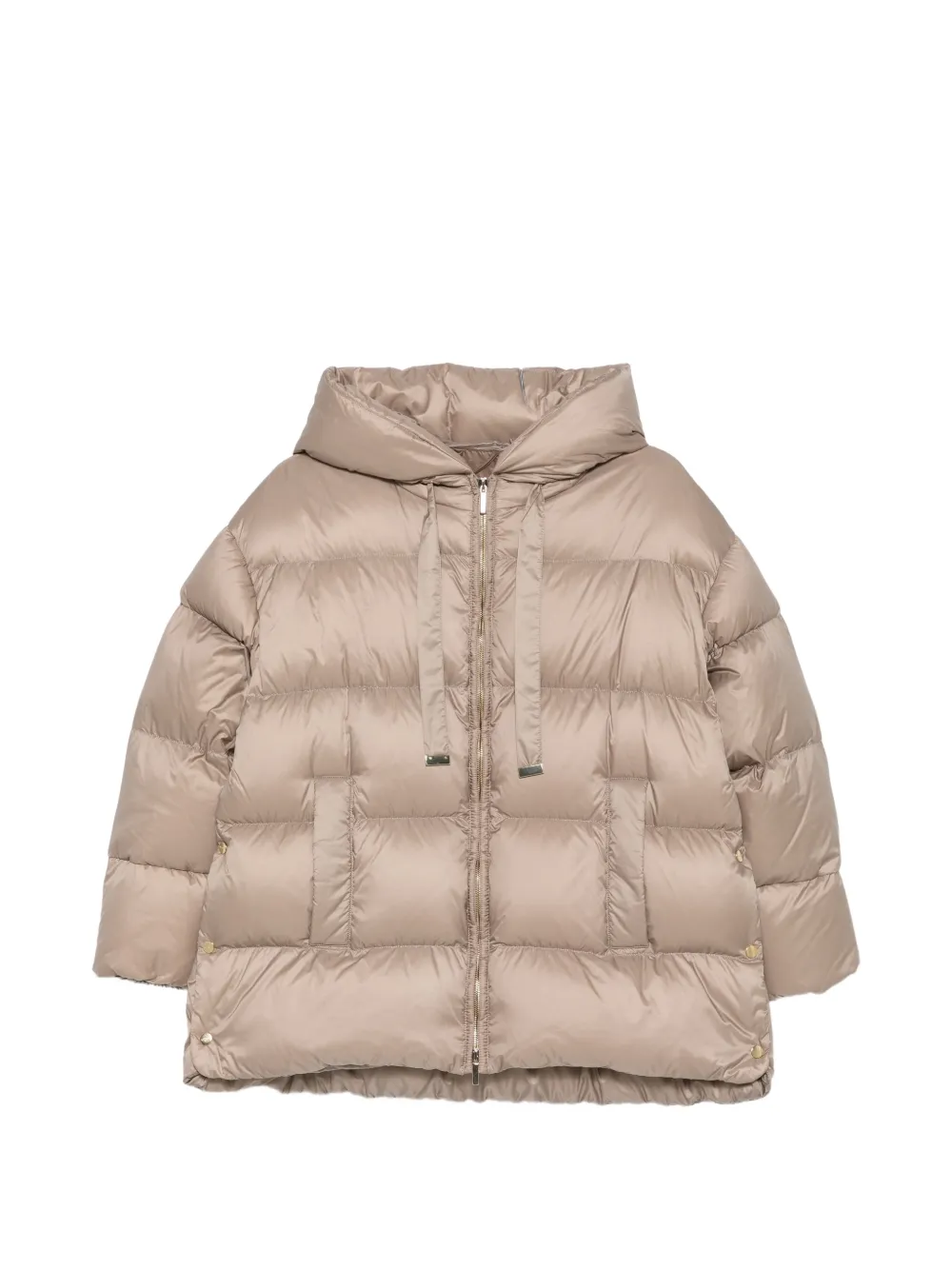 Max Mara quilted hooded jacket - Neutrals