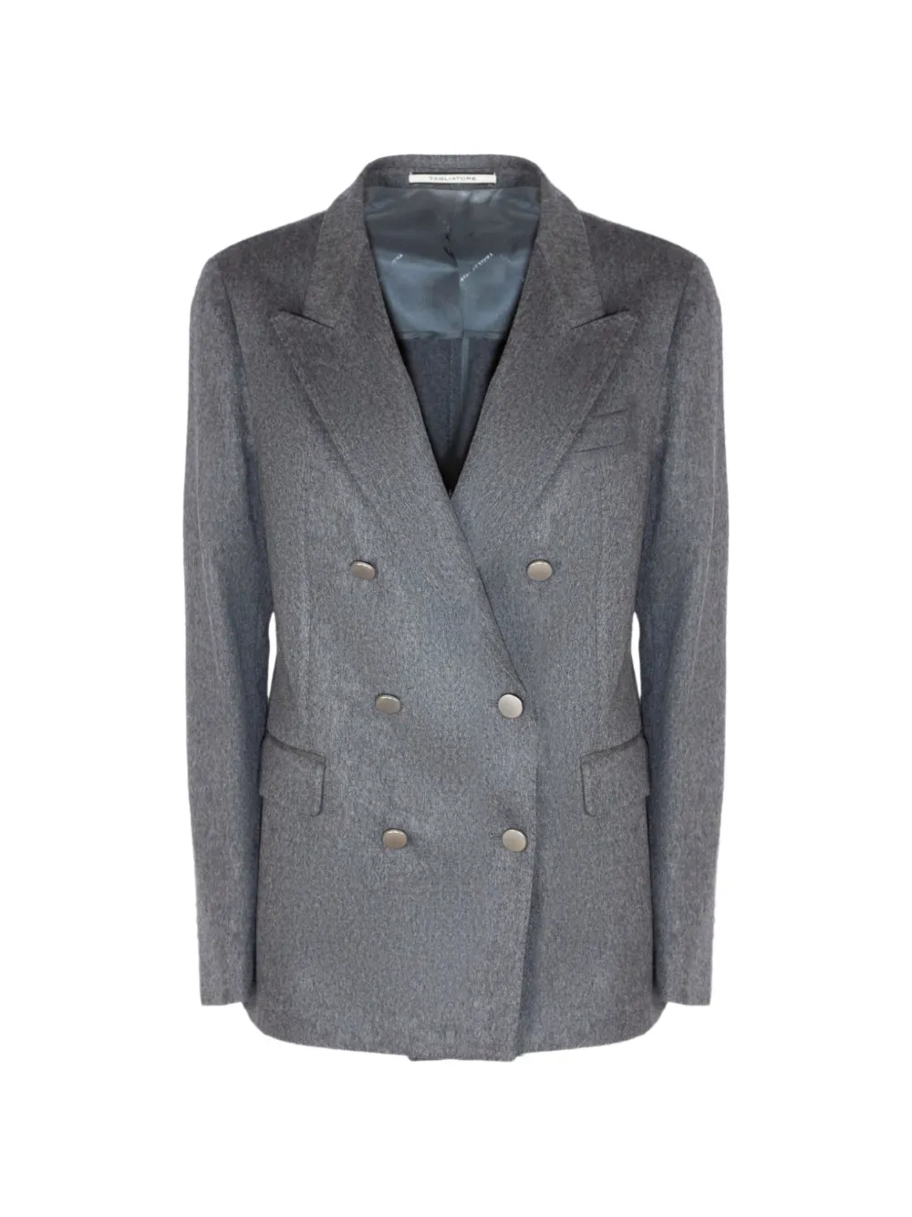 Tagliatore double-breasted cashmere blazer - Grey