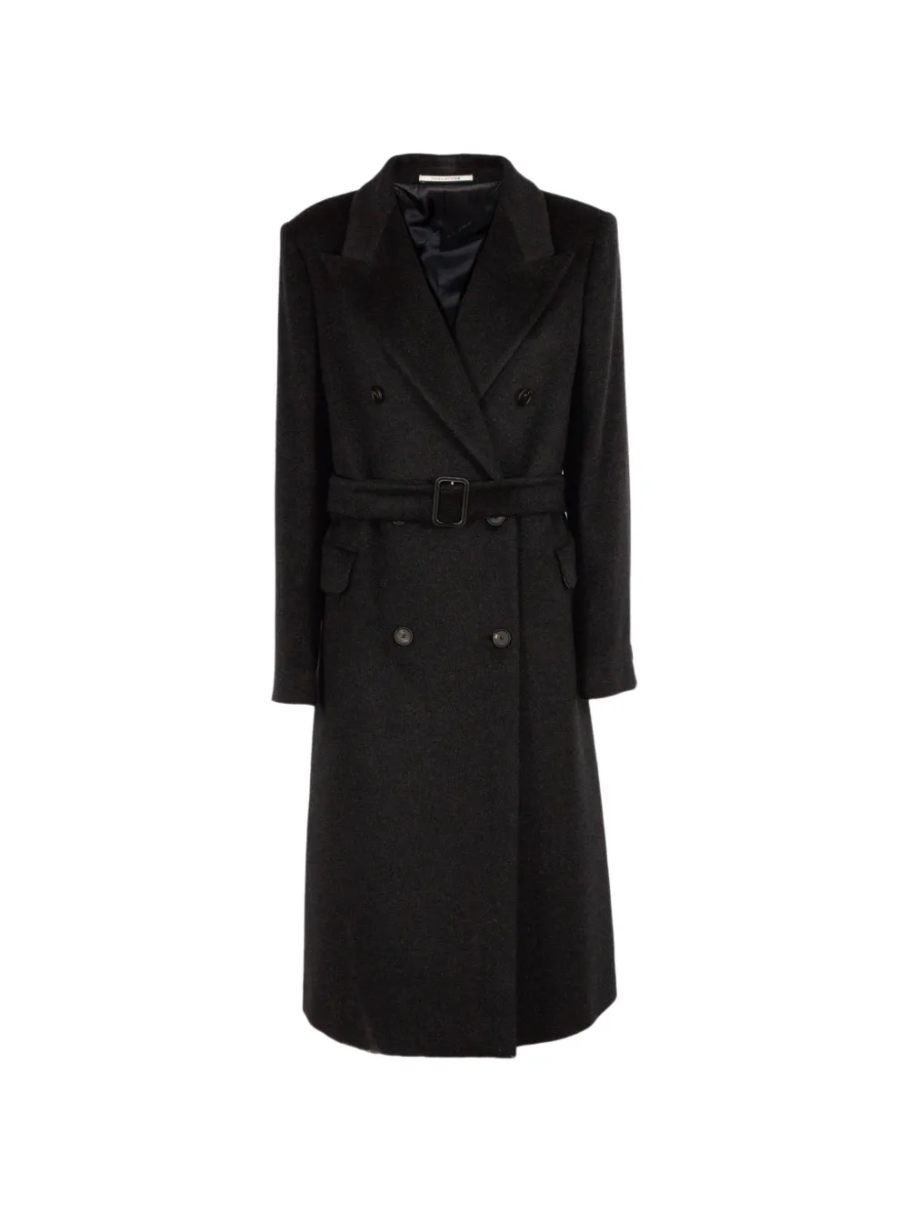 Tagliatore double-breasted belted coat - Nero