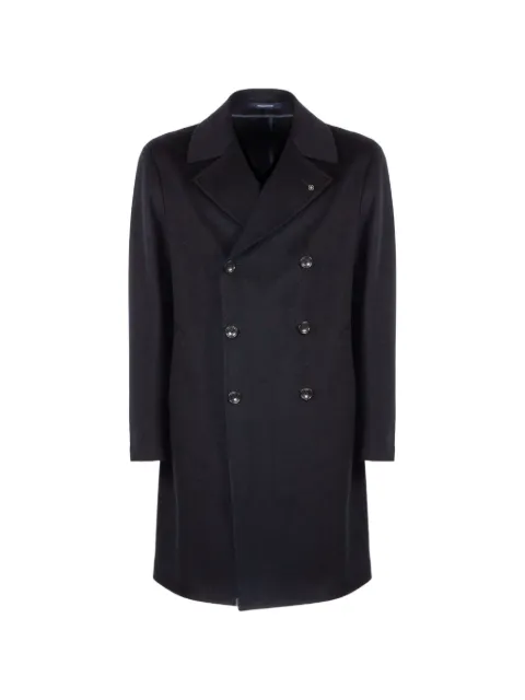 Tagliatore double-breasted virgin wool coat