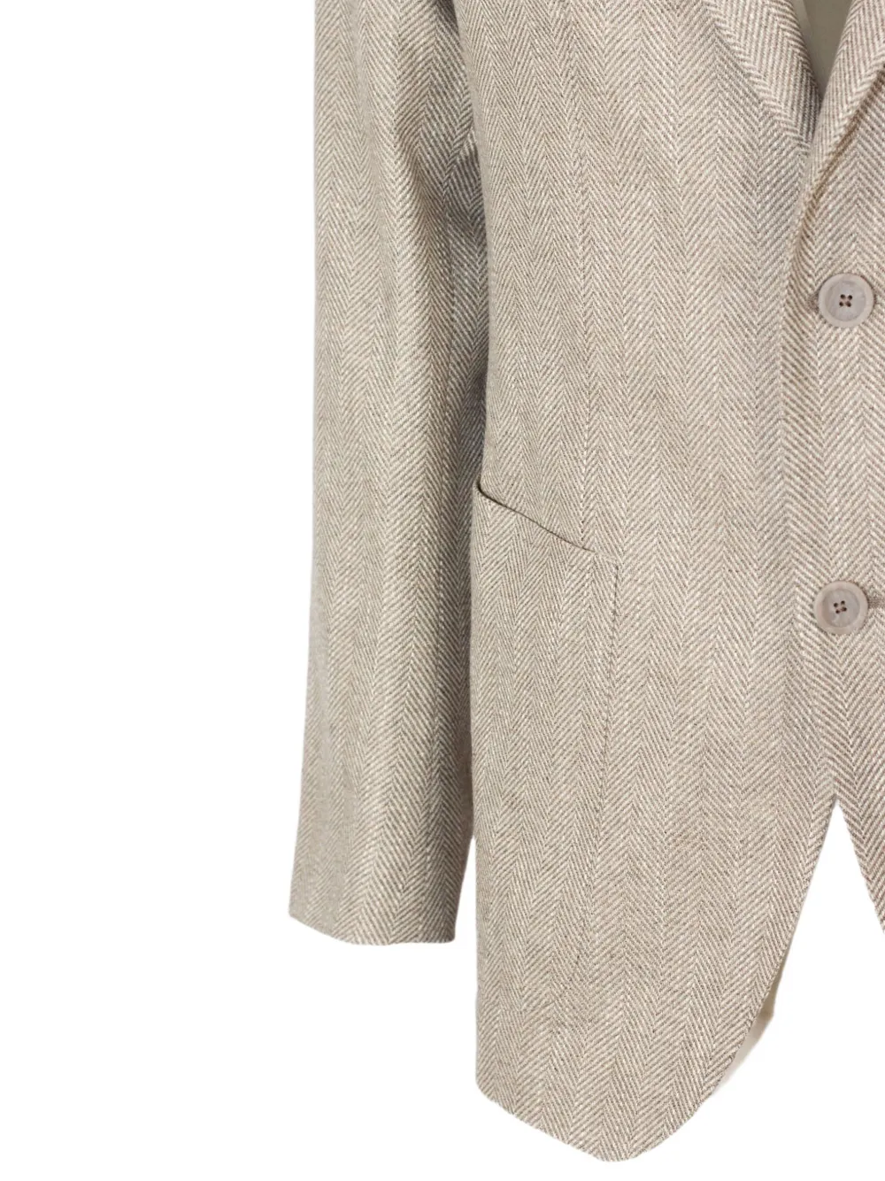 Tagliatore Blazer met visgraatpatroon Beige