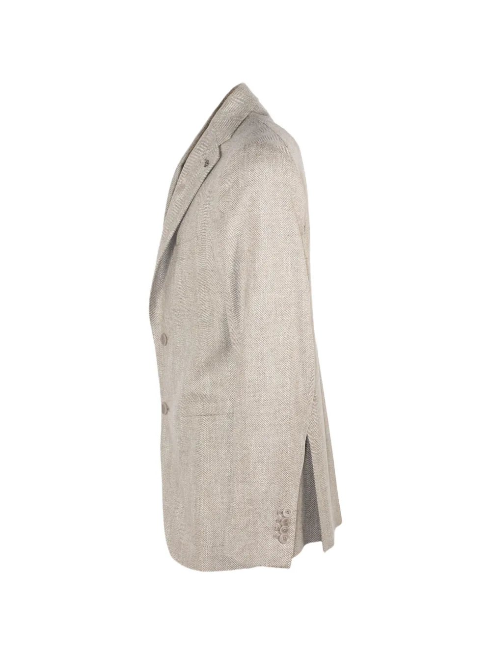 Tagliatore Blazer met visgraatpatroon Beige