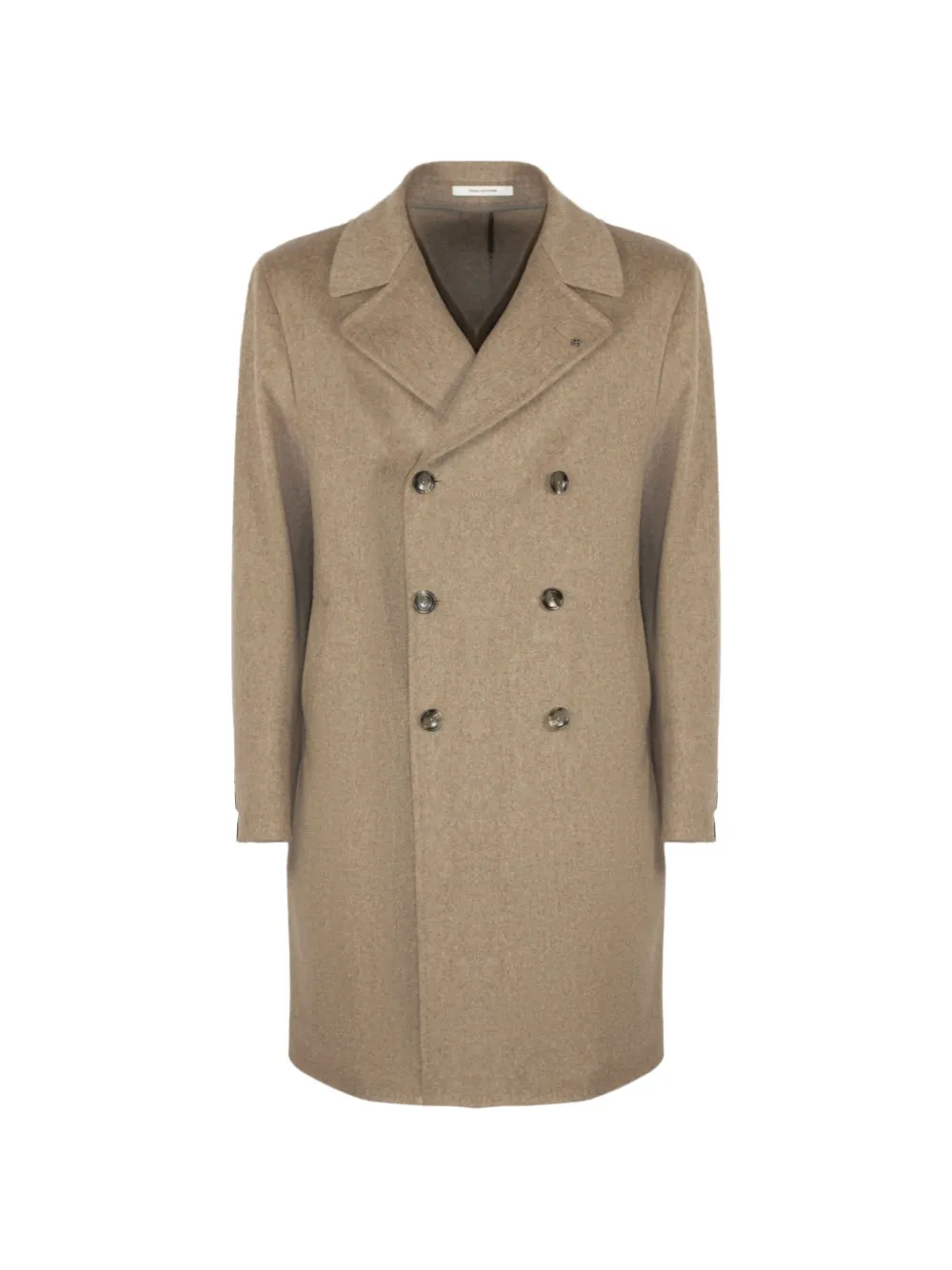 Tagliatore double-breasted virgin wool coat - Neutrals
