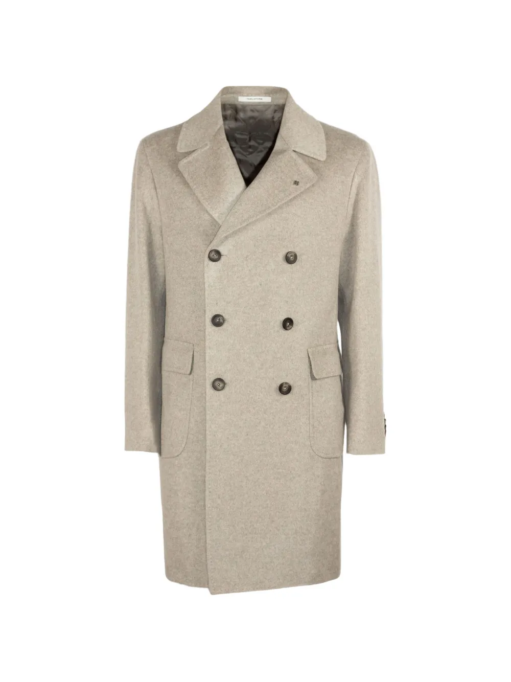 Tagliatore double-breasted cashmere coat - Neutrals