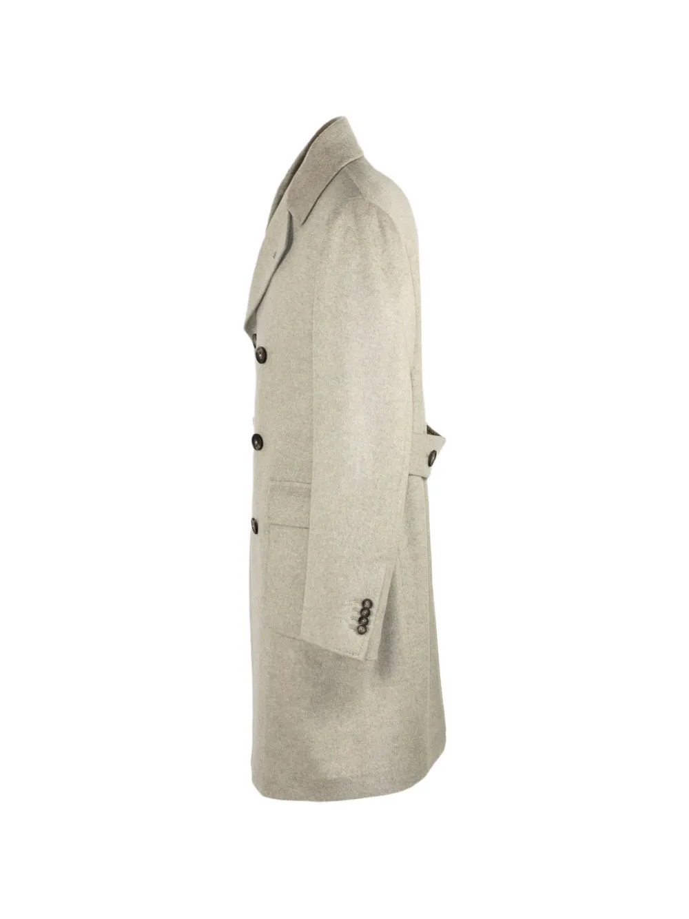 Tagliatore double-breasted cashmere coat Beige