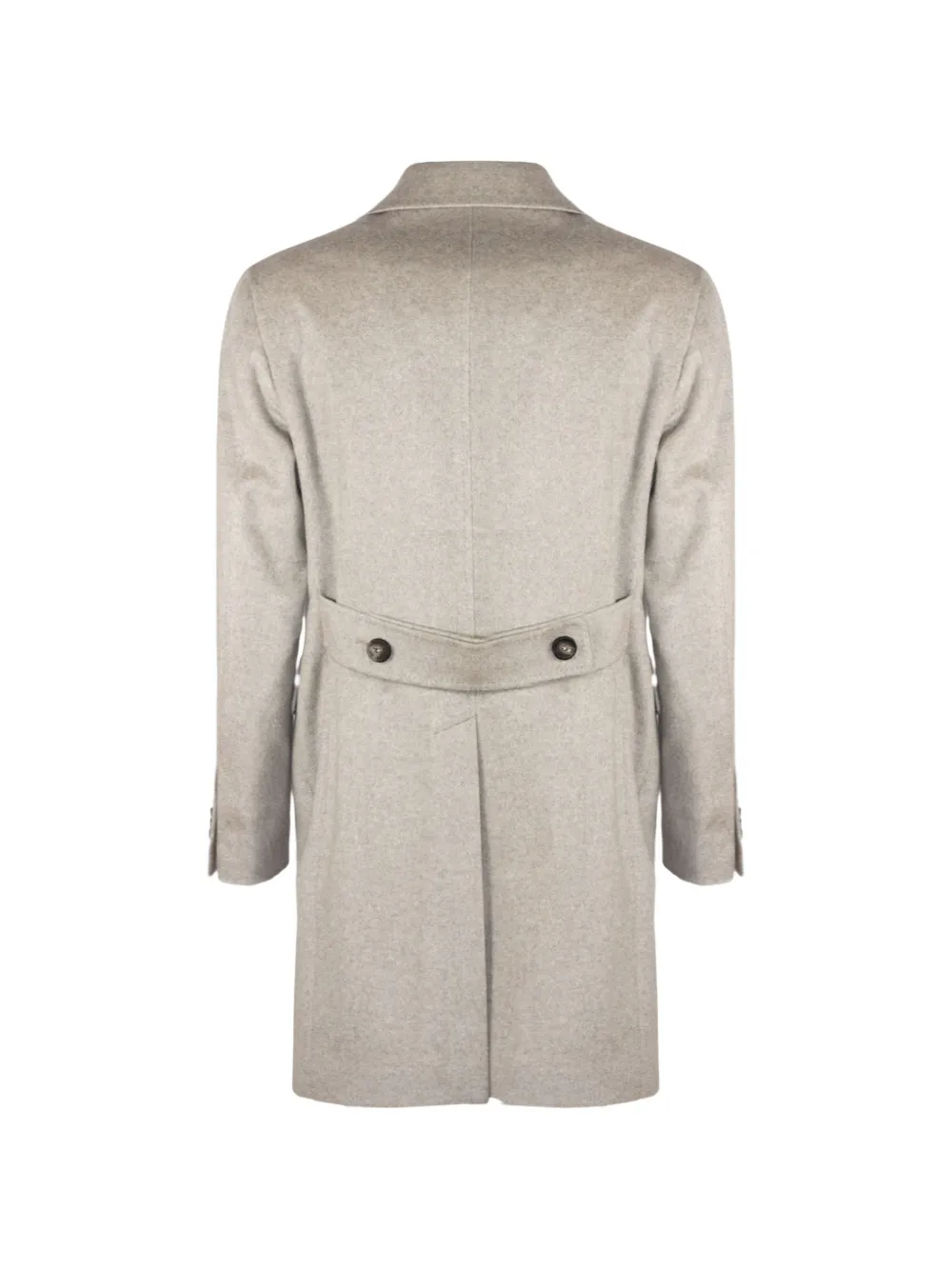 Tagliatore double-breasted cashmere coat Beige