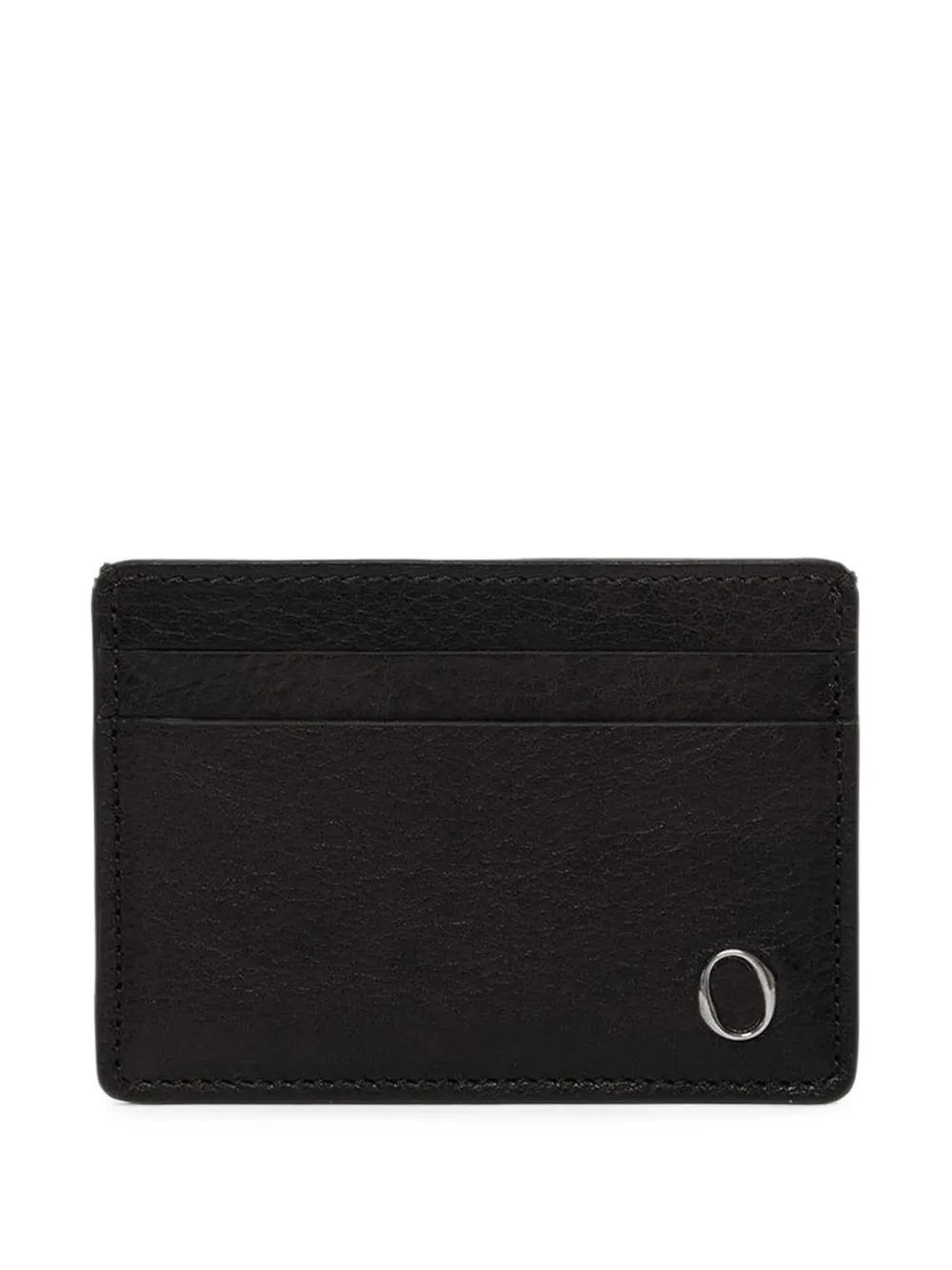 Orciani Lagoon leather cardholder - Nero