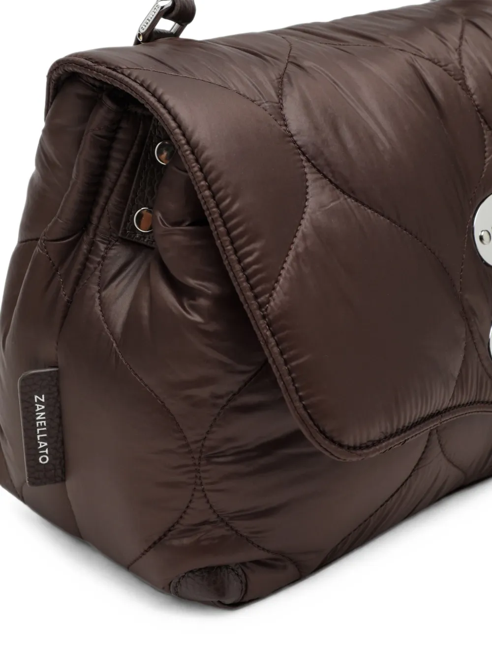 Zanellato Kleine Postina gewatteerde shopper Bruin